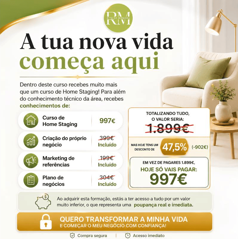 Preço - Curso Home Staging Profissional